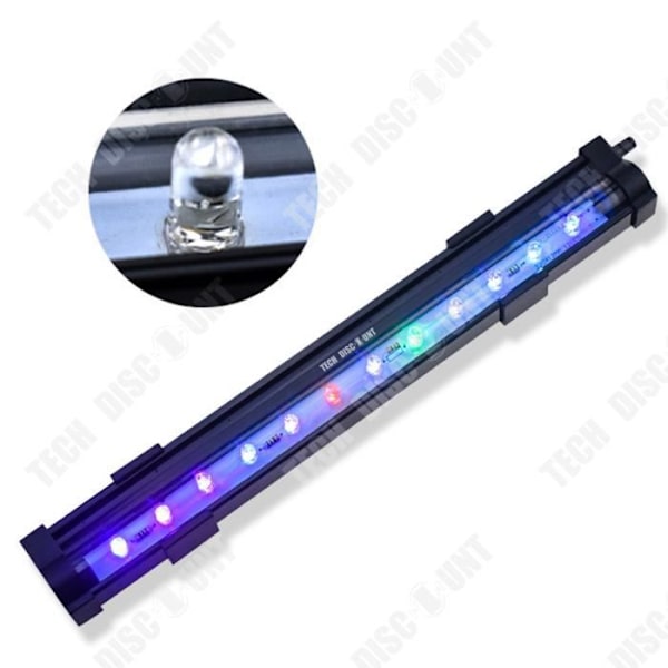TD® Fish Tank Light Aquarium Light LED Dekorativ fjärrkontroll Färgglad färgförändring med vattentätt ljus