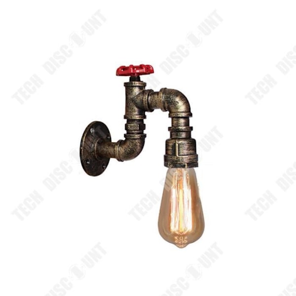 TD® Restaurant café bar vægmonteret lampe retro industriel ventil gang korridor vandrør lampe soveværelse natbord væglampe