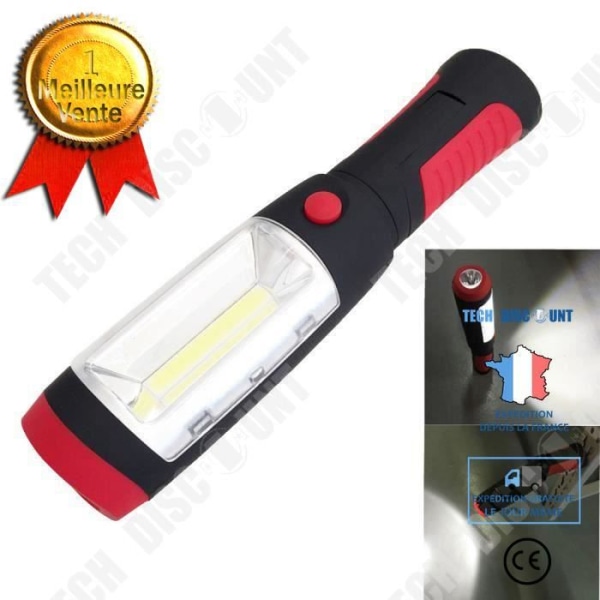 TD® Bærbar lampe 1 LED + COB lommelygte campinglampe Mini Bærbar lampe til camping, vandreture kompakt