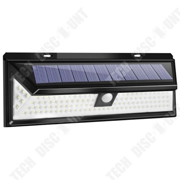TD® 118 LED Solarlampe Udendørs Vandtæt IP65 Sollys med Fjernbetjening og Bevægelsessensor til Have Gårdhave