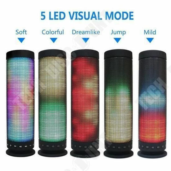 TD® Bluetooth 4.0 Kaiutin Kannettava Langaton Latausakku ja LED-valopelit
