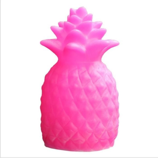 TD® LED färgglad ananas nattlampa sovrum dekoration ananas vinyl bordslampa