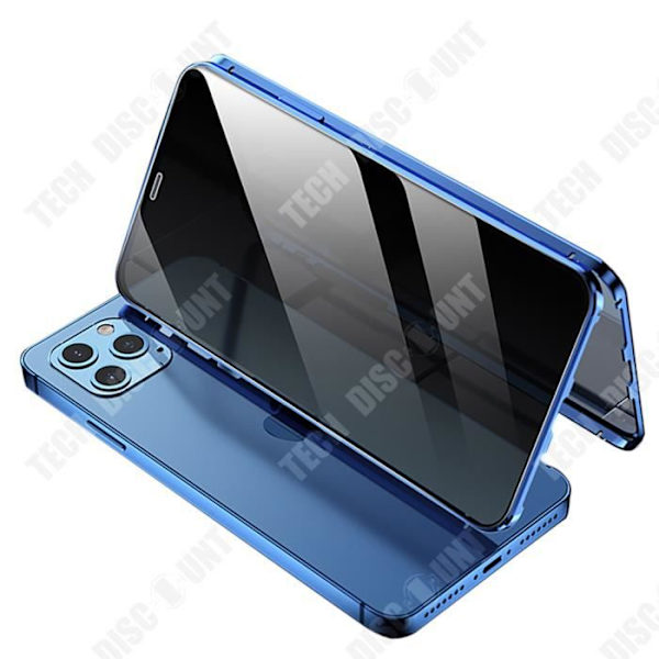 TD® Dobbeltfacet magnetisk glas mobiltelefonetui til automatisk magnetisk mobiltelefonetui iPhone 12 Pro Max