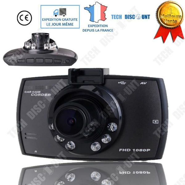 TD® Videokamera Backupkamera HD Bil Wifi Dashboard Inspelningsslinga Infraröd Night Vision Rörelsedetektering