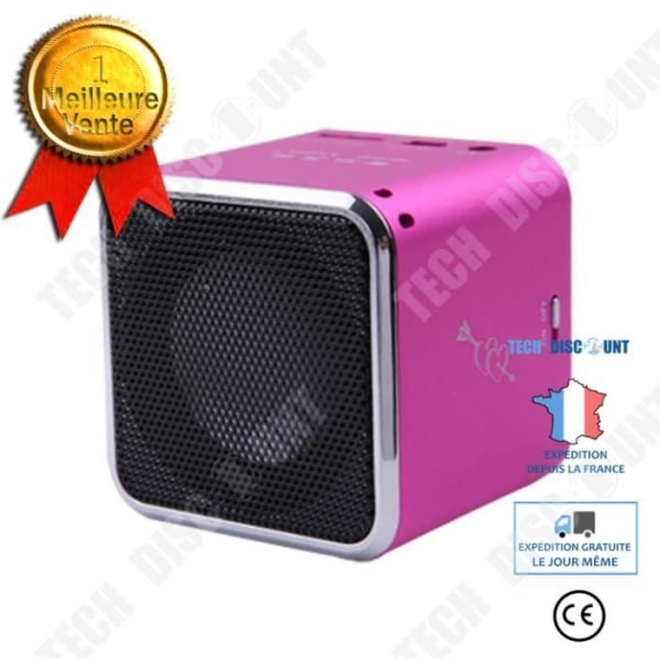 TD® Cube Speaker Bluetooth &amp; MP3 Dator digital högtalare mini bärbart ljudkort kreativ present ljud röd
