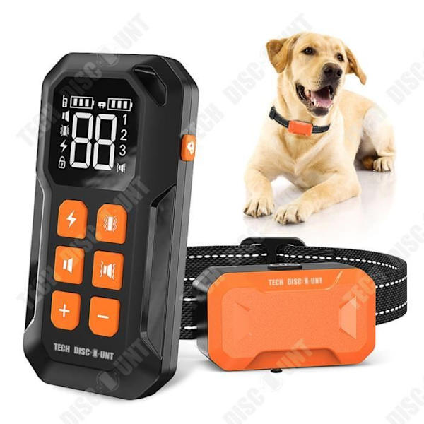 TD® Hundträningsenhet 800 m Uppladdningsbar vattentät elektrisk chockhalsband Fjärrkontroll Hundträningsenhet
