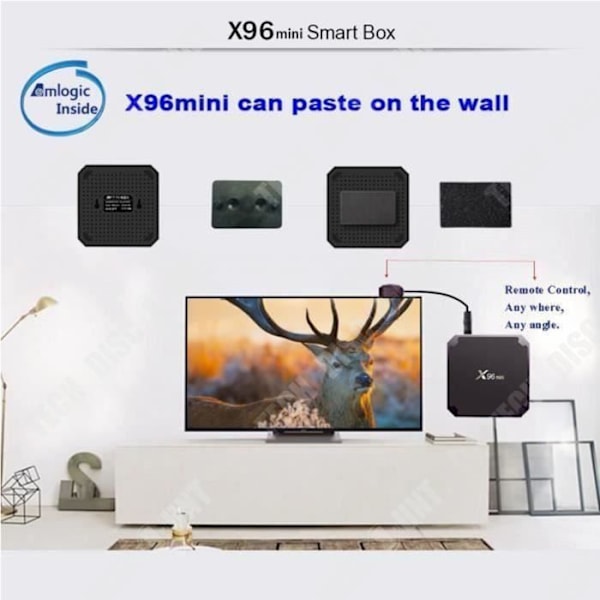 TD® X96 Mini Smart TV Set Top Box Interface HDMI af høj kvalitet Universel kompatibilitet 4K Ultra HD TV BOX 16G Wifi Android TV B