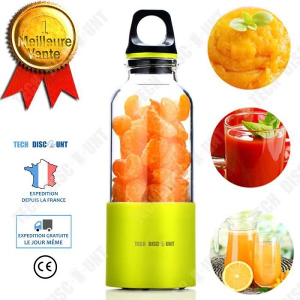TD® Bärbar mixer mixer smoothie glas multifunktion juicepress frukt grönsak automatisk juicemaskin påfyllningsbar av