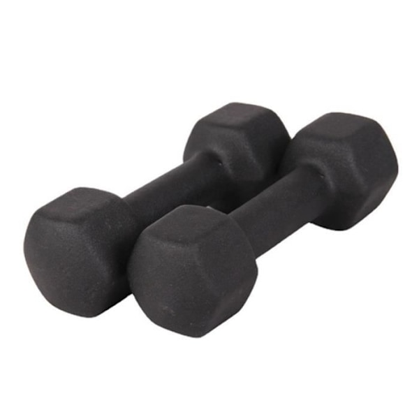 TD® 2pcsEt par små håndvægte med sort prikket overflade til kvinder, et par fitnessudstyr til børn derhjemme