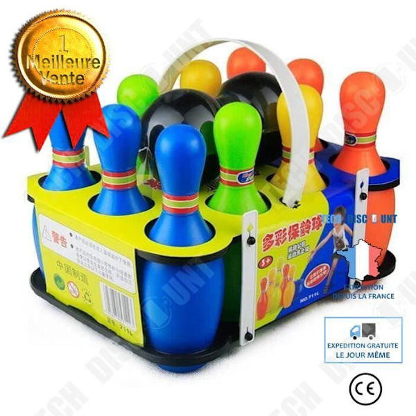 Kymmenen keilan keilapeli 2 pehmeää palloa säilytys- ja kuljetuslaukussa ulko- ja sisäkäyttöön lapsille, unisex-lahjat, pelit