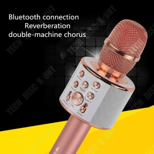 Trådlös mikrofon - TD® - Lång batteritid - Bluetooth 4.2 - TF-kortstöd - 46W