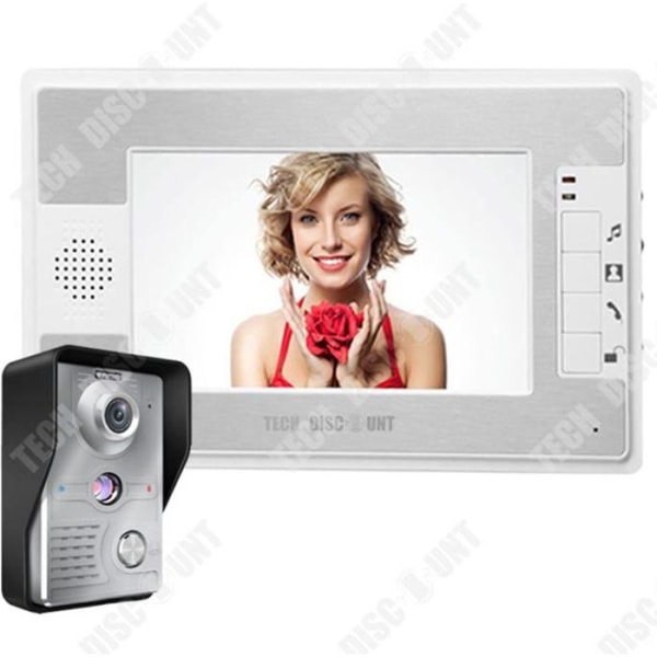 Intercom med video 7 system säkerhet hem port detektion dag nattvision natten dörrklocka telefon intercom kamera vattentät