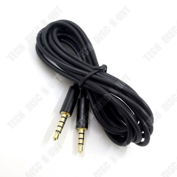 TD® Headset gaming headset audio cable 3.5 gold plated recording cable 3.5 pairs universal AUX audio cable in tinned copper 3.5 m