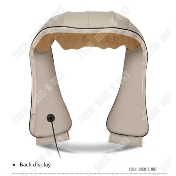 TD® Rygg- og nakke massageapparat til hovedbund, krop, æltning, multikunstner til bil, elektrisk med fjernbetjening