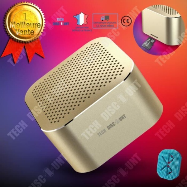 TD® Mini Bluetooth-högtalare 500mAh Stöd TF-kortuppspelning HD handsfreesamtal