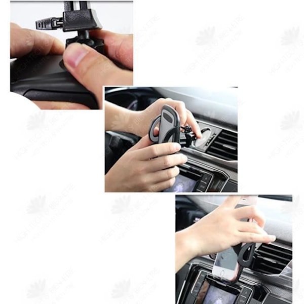HTBE® Universel bil luftudblæsningsholder til mobiltelefon GPS navigator mini universel holder