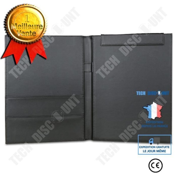 TD® Storage Folder A4 Multi-Function Läder Enfärgad Folder Manager-mapp Business Data Storage Folder