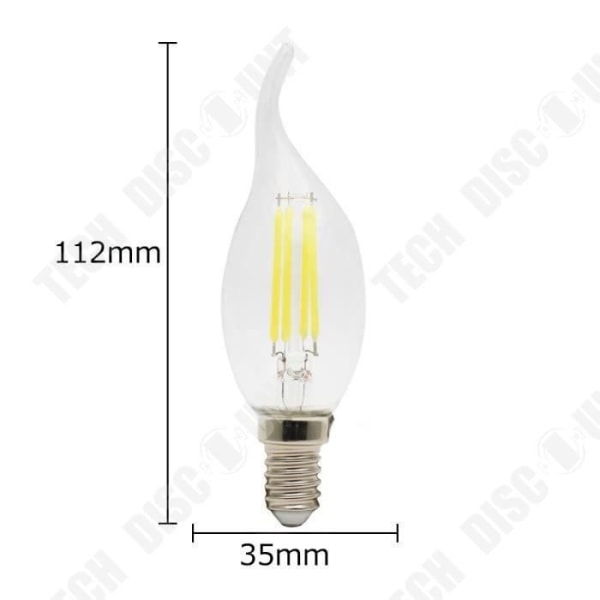 Ampoule TD®10 LED-lampor Retro Energibesparande Ljus Ljus med Stearinljus LED-ljuskälla Retro Glödlampa