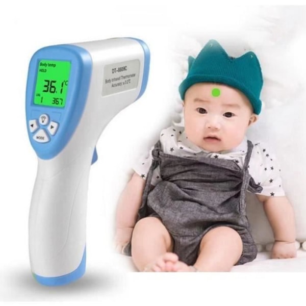 Jetcco Baby Panntermometer Infraröd termometer för feber, 3-i-1 medicinsk termometer för barn och vuxna