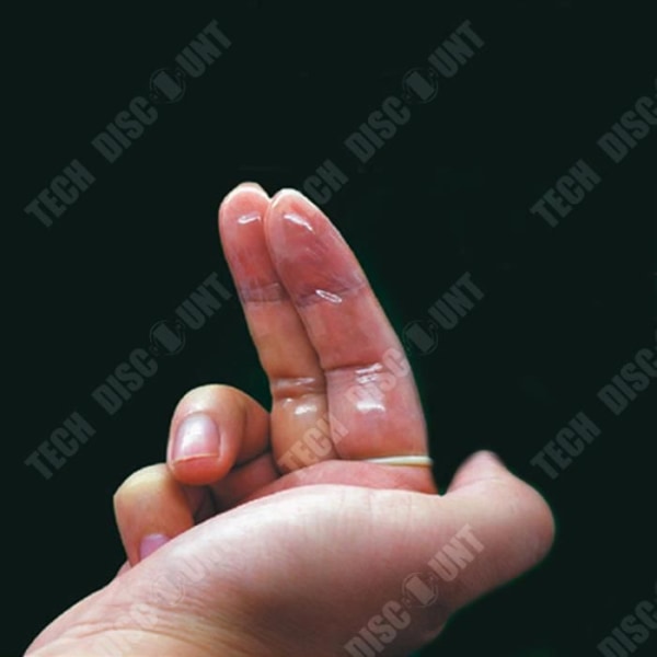 TD® QQ Mint Shape genomskinliga fingerset 10-pack glidset för roliga produkter