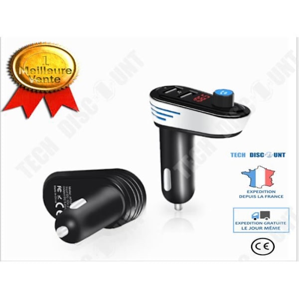 TD® AP02 Bluetooth bil mp3 bil FM SØLV