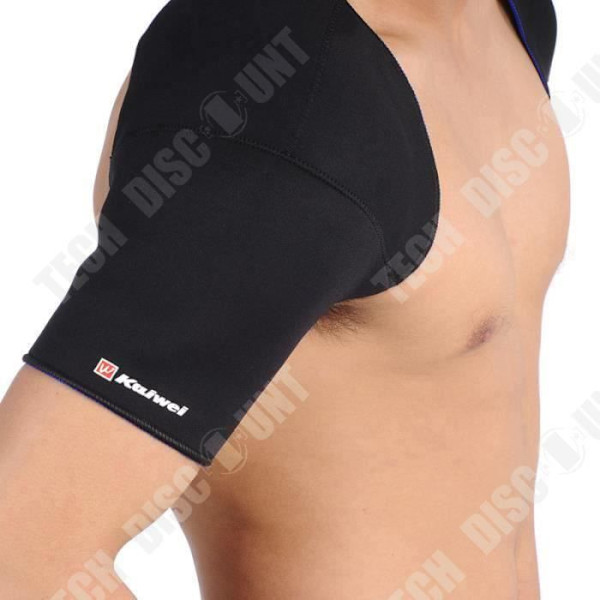 TD® KW Axelskydd Dubbla Stöd Stöd Skydd Axelskydd för Sports Gym (Storlek: M)