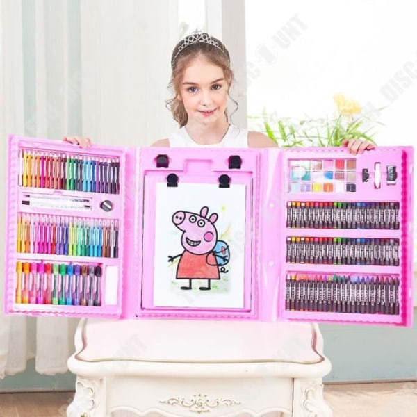 TD® 208 delar barns akvarellpenna Set Edition Dubbelpanel stafflimålning Grundskoleelever