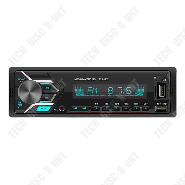 TD® Bluetooth bilradio 12V MP3-afspiller bil syv farver lys audio bil centralkontrol bilradio modifikation sort