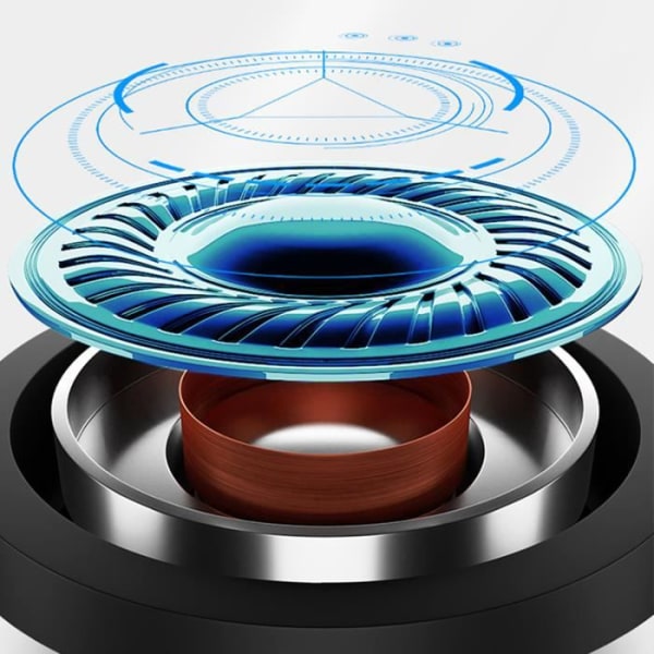 TD® Langaton taitettava Bluetooth-kuulokkeet Bluetooth 5.0 -soittimen tukena MP3-, FM- ja TF-kortit (sininen)