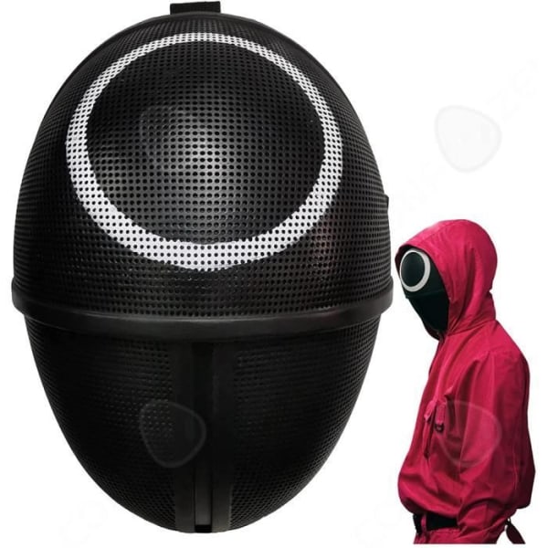 Maske Squid Game-Runde CONFO® - Sort - Halloween - Jul - Påske - CONFOZEN