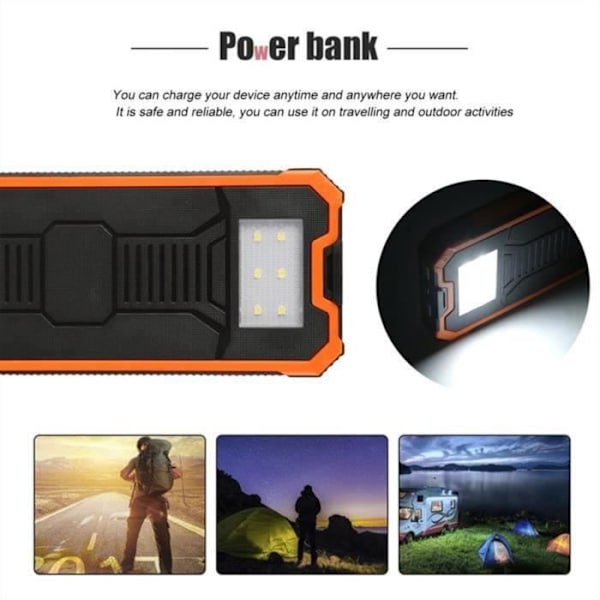 TD® Ulkoinen Akun Laitteiden Puhelin Tabletit PC 10000 mAh iskunkestävä pölytiivis monikäyttöinen USB-lataus