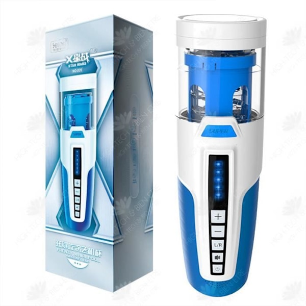 HTBE® Vortex kolv flygplanskopp vuxen ger scenröst manlig tyst USB-laddning automatisk rotation och indragning
