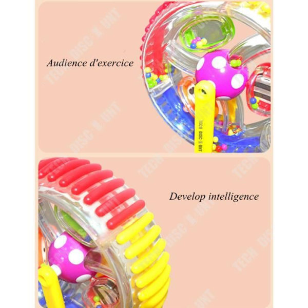 Utbildningsleksak - TD® - Babysnurrhjul - Flerfärgad - 17cm - 10cm snurrande platta Flerfärgad