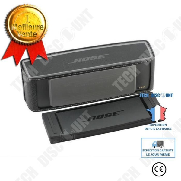 TD®-fodral Skyddande PU-hölje för högtalare BOSE-högtalare/ Mini-2 Bluetooth-högtalare Svart