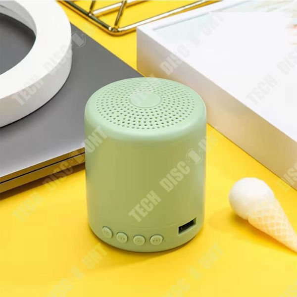 TD® Mini Bluetooth trådlös stålljudkanon, bärbar högvolym trådlös subwoofer för hem och utomhus