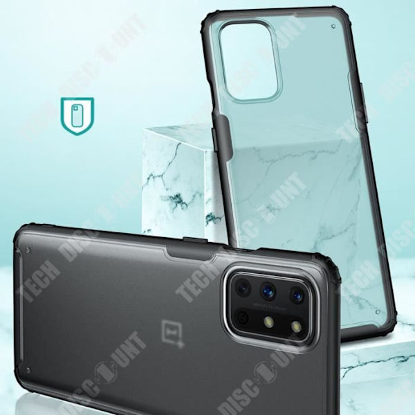 TD® Transparent Frosted Telefonfodral för OnePlus 8T Four Corners All-inclusive Drop-Proof Cover TPU Soft Edge Back Cover