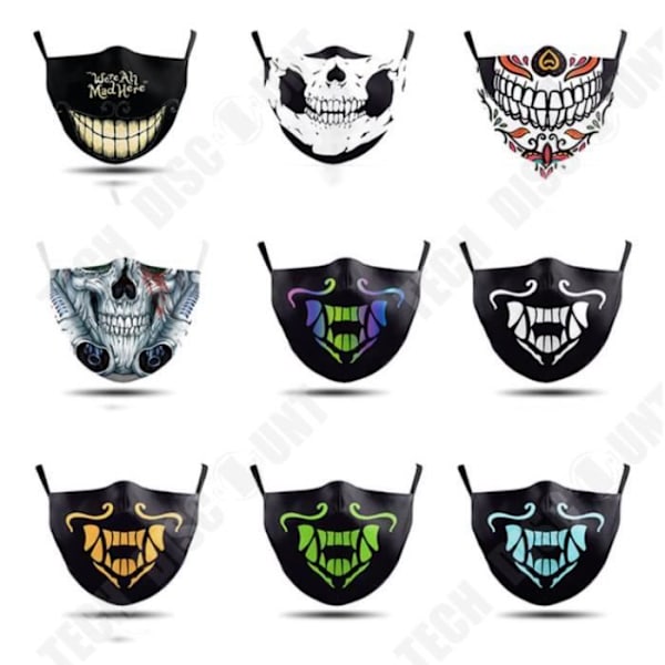 TD® League of Legends masker tryckta masker tvättbara tygmasker återanvändbar sovmask