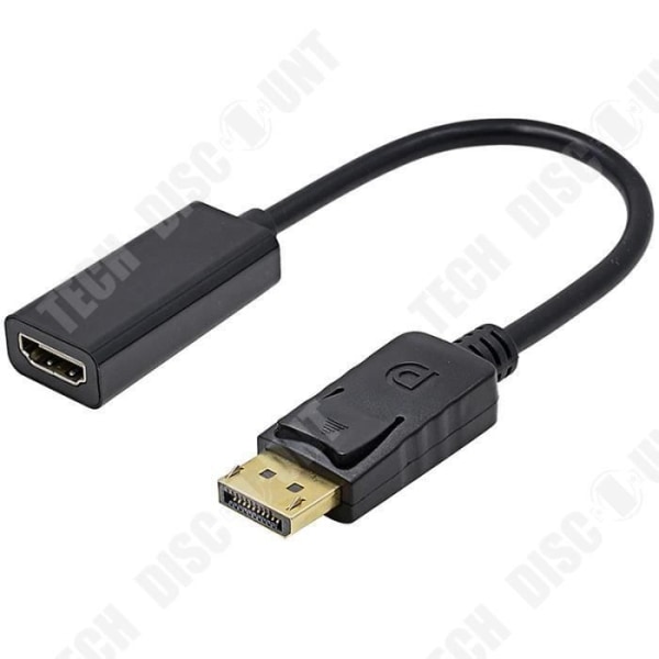 Ljud- och videoadapter - TD® - DisplayPort till HDMI - 1080P - Hög kompatibilitet - Plug-and-play