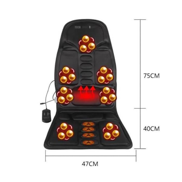 TD® Shiatsu-hierontatuoli niska- ja selkälämmitys peruslihaksen rentoutus alaselkähieronta edullinen väsymyksen ehkäisy mukavuus