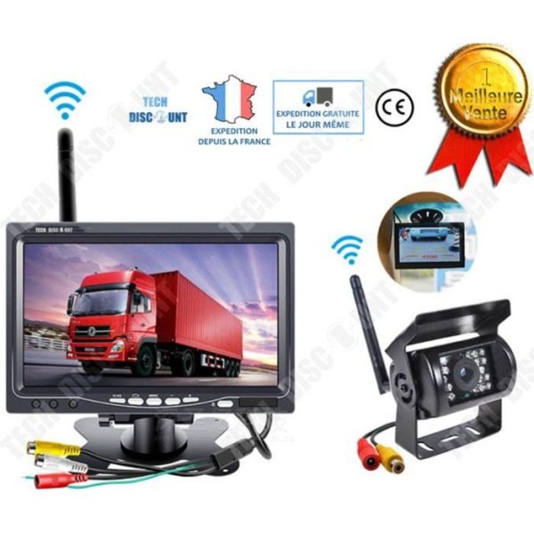 TD® Trådlös backkamera bilskärm gps auto lastbil husbil universal trådbunden modell ombord gps-tillbehör