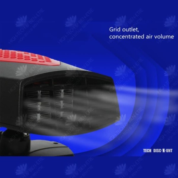 HTBE® Elektrisk bilvarmer 12V bilvarmer multifunktionel højeffekt lastbil vinterbilvarmer