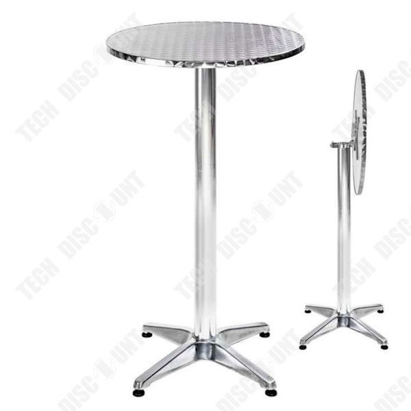 TD Runt Barbord 60*60*75-115 cm stående bistrobord runt matbord runt bord för hemlyftbart barbord