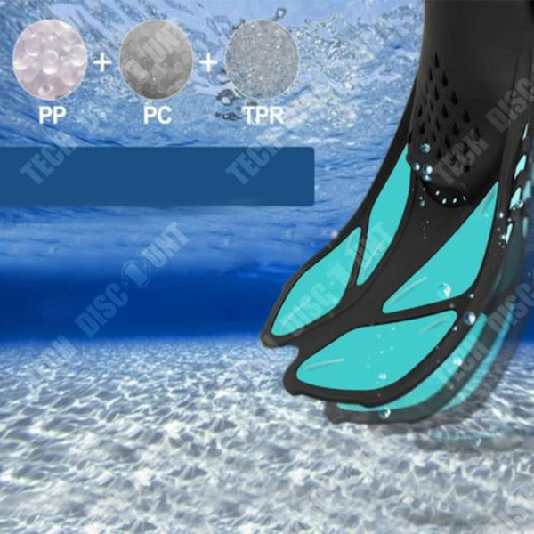 TD® Justerbar elastisk åben tå snorkling svømmefødder kort størrelse M udendørs dykkeudstyr