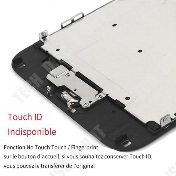 TD® iPhone 6 Musta Näyttö Täydellinen + Työkalut Kotipainike Sisäinen Kuuloke Kamera + Karkaistu Lasin Vaihto Lisävarusteet
