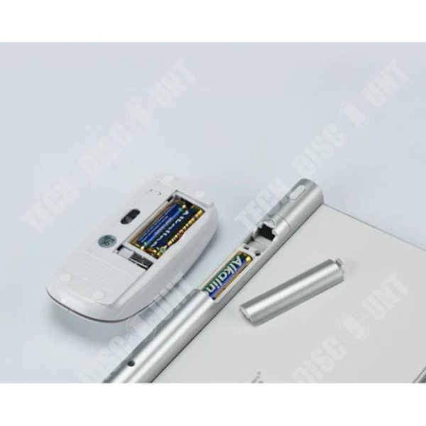 Ensemble tangentbord och mus QWERT INN® trådlös ultra-tunn tyst ergonomisk design för bärbar dator