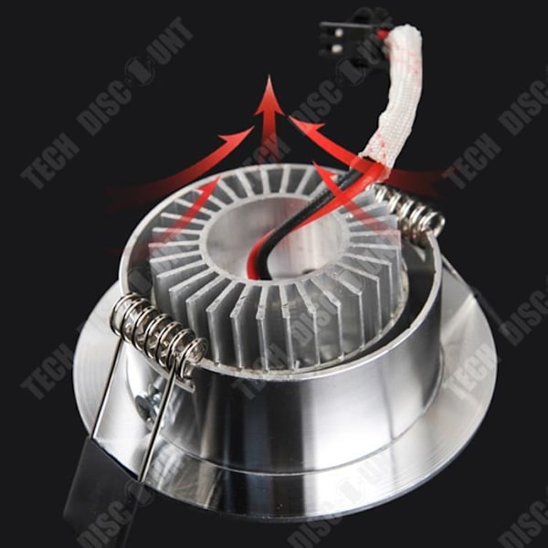 TD® LEDVero Downlight LED 5W Rund Hvid Varm Energieffektiv Lav Varmeafgivelse Dæmpbar 12 Stykker