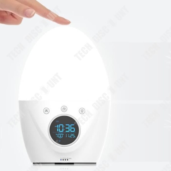 TD® Nattljus för barn Väckarklocka Lykta Atmosfärljus Väckarklocka Digital elektronisk ljusklocka