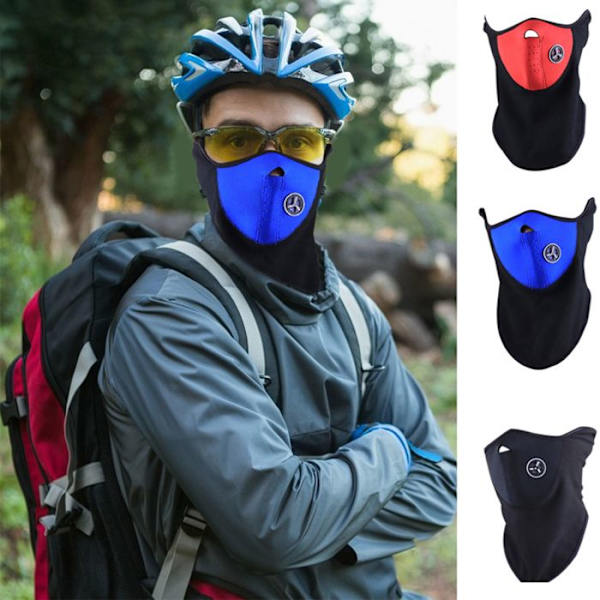 Ulkoilma musta TD® Korkea joustavuus Velcro suljettava Tuulenpitävä ja lämmin ulkoilumaskki