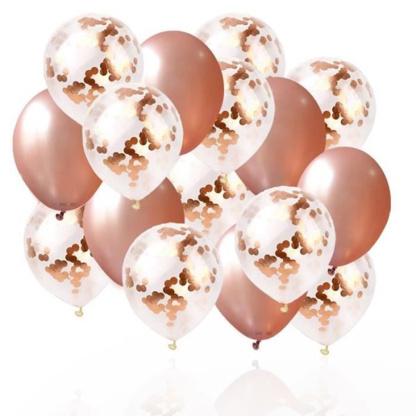 30 st 12 tum roséguld konfetti festballonger Bröllopsdagsdekorationer roséguld konfetti Grattis på födelsedagen