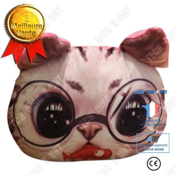 TD® söt katt kudde kudde hem soffa bilstol kudde tecknad katt tupplur kudde kudde baby doll cad